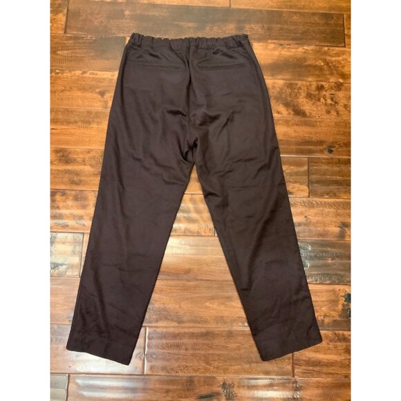 Louis Vuitton Brown Wool Elastic Waist Ankle Dress Pants, Size 8 | 40 - Picture 4 of 5